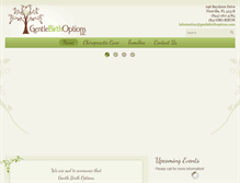 Tablet Screenshot of gentlebirthoptions.com